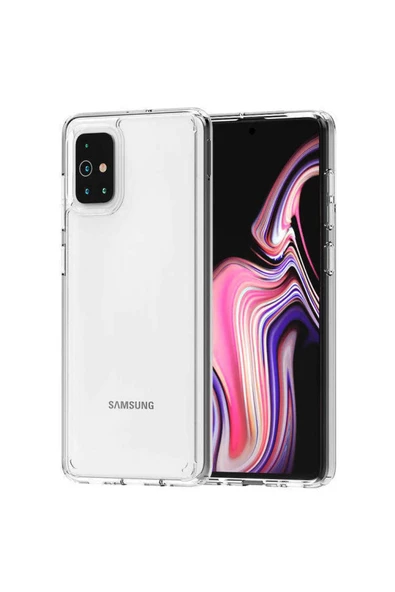 Samsung Galaxy A71 Kılıf Kamera Çıkıntılı Şeffaf Darbe Emici Sert Silikon Kapak (coss) - 2