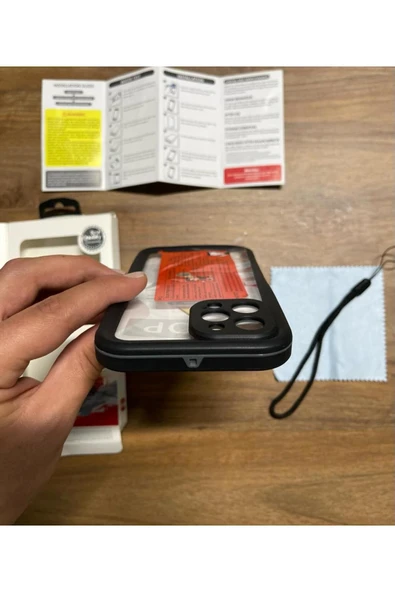 Iphone 12 Pro Max Kılıf 360 Koruma Su Geçirmez Toz Geçirmez Magsafe Wireless Kapak (SU) - 5