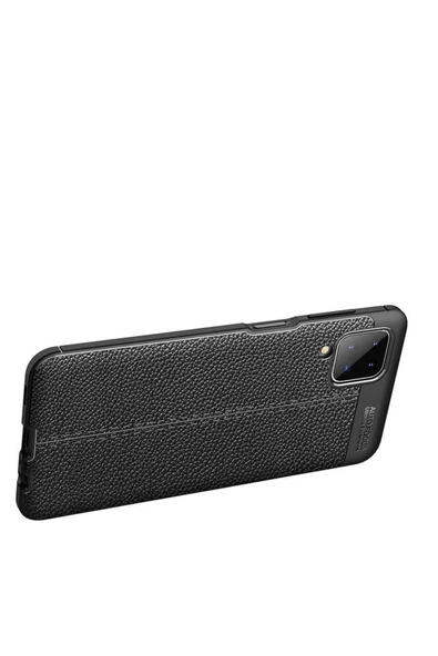 Samsung Galaxy M12 Kılıf Deri Görünümlü Renk Atmayan Dayanaklı Silikon Kapak (niss) - Resim 2