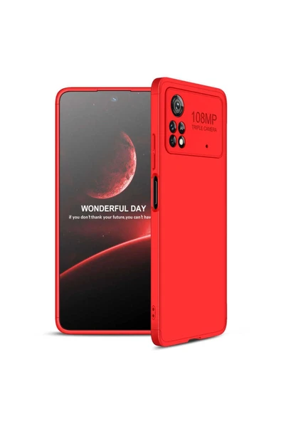 Xiaomi Poco X4 Pro 5g Kılıf 360 Tam Koruma Ön Ve Arka Sert Mika Kapak Orjinal Ays Gkk Kapak