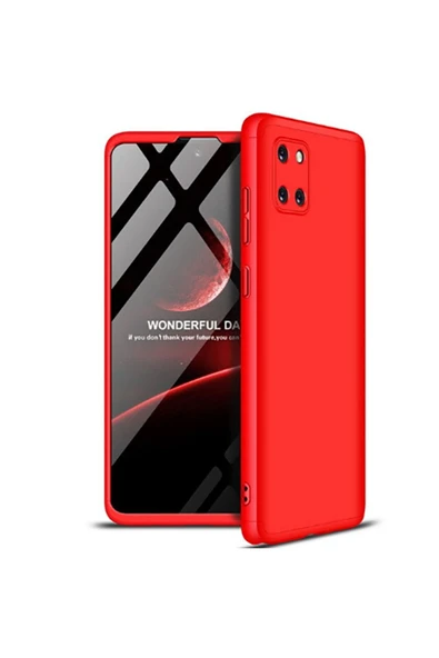 Samsung Galaxy A81 (note 10 Lite) Kılıf 360 Tam Koruma Ön Ve Arka Sert Mika Kapak Orjinal Ays Gkk