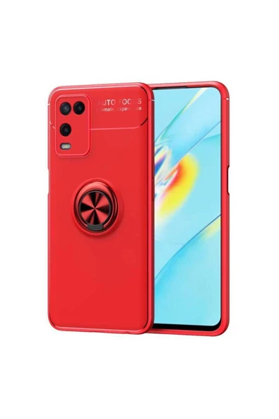 Oppo A54 4g Kılıf Kamera Çıkıntılı Renkli Yüzüklü Standlı Mıknatıslı Kapak (ravel)