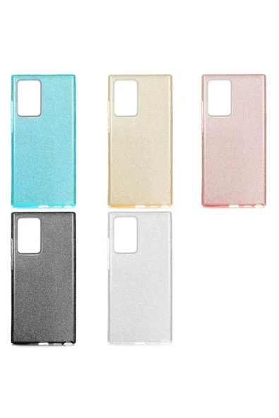 Samsung Galaxy Note 20 Ultra Kılıf Renkli Parıltılı Simli Işıltılı Silikon Kapak (shining) - 3