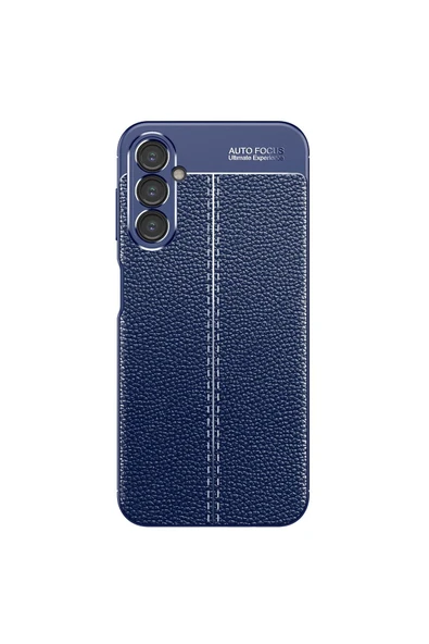 Samsung Galaxy A34 Kılıf Deri Görünümlü Renk Atmayan Dayanaklı Silikon Kapak (niss) - Resim 5