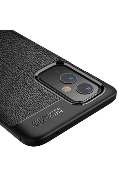 One Plus 9 Kılıf Deri Görünümlü Renk Atmayan Dayanaklı Silikon Kapak (niss) - Resim 5