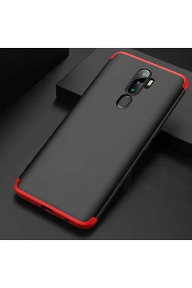 Oppo A9 2020 Kılıf 360 Tam Koruma Ön Ve Arka Sert Mika Kapak Orjinal Ays Gkk Kapak - 4