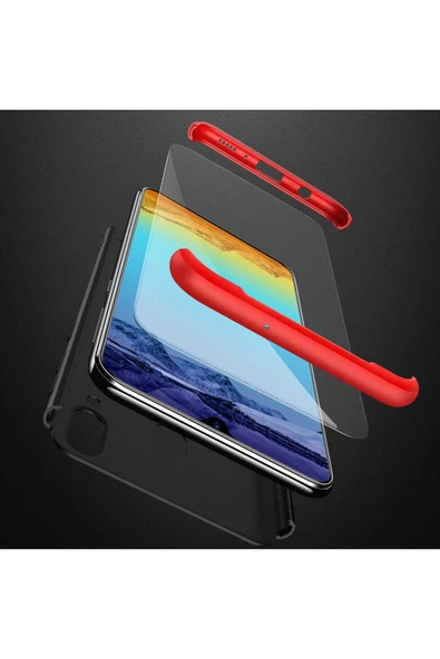 Huawei P Smart 2019 Kılıf 360 Tam Koruma Ön Ve Arka Sert Mika Kapak Orjinal Ays Gkk Kapak - Resim 4