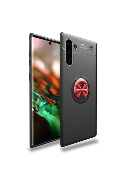 Samsung Galaxy Note 10 Kılıf Kamera Çıkıntılı Renkli Yüzüklü Standlı Mıknatıslı Kapak (ravel) - Resim 2