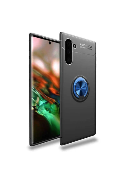 Samsung Galaxy Note 10 Kılıf Kamera Çıkıntılı Renkli Yüzüklü Standlı Mıknatıslı Kapak (ravel) - Resim 5