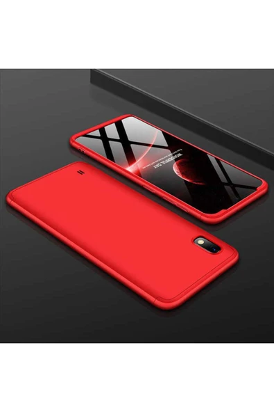 Samsung Galaxy A10 Kılıf 360 Tam Koruma Ön Ve Arka Sert Mika Kapak Orjinal Ays Gkk Kapak - 2