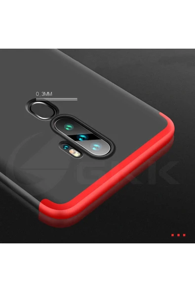 Oppo A9 2020 Kılıf 360 Tam Koruma Ön Ve Arka Sert Mika Kapak Orjinal Ays Gkk Kapak - 3