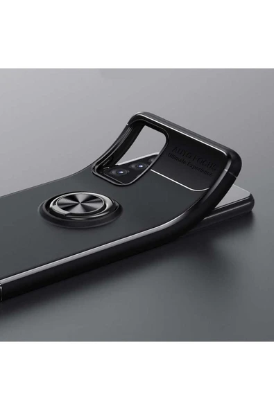 Samsung Galaxy A52 Kılıf Kamera Çıkıntılı Renkli Yüzüklü Standlı Mıknatıslı Kapak (ravel) - Resim 5