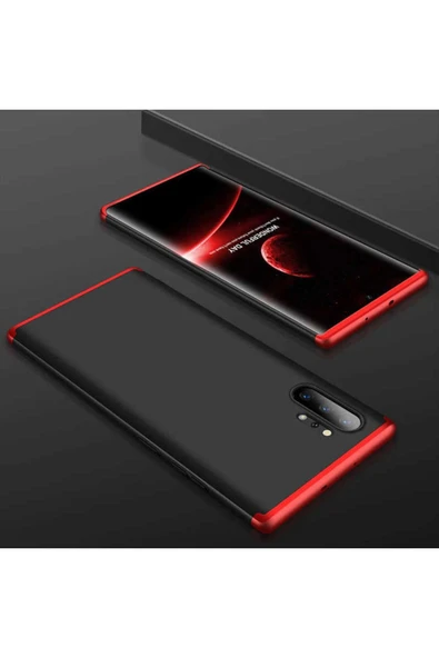 Samsung Galaxy Note 10 Plus Kılıf 360 Tam Koruma Ön Ve Arka Sert Mika Kapak Orjinal Ays Gkk Kapak - Resim 2