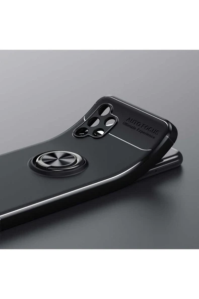 Samsung Galaxy A13 4g Kılıf Kamera Çıkıntılı Renkli Yüzüklü Standlı Mıknatıslı Kapak (ravel) - Resim 3