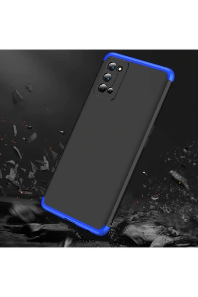 Realme 7 Pro Kılıf 360 Tam Koruma Ön Ve Arka Sert Mika Kapak Orjinal Ays Gkk Kapak - Resim 5