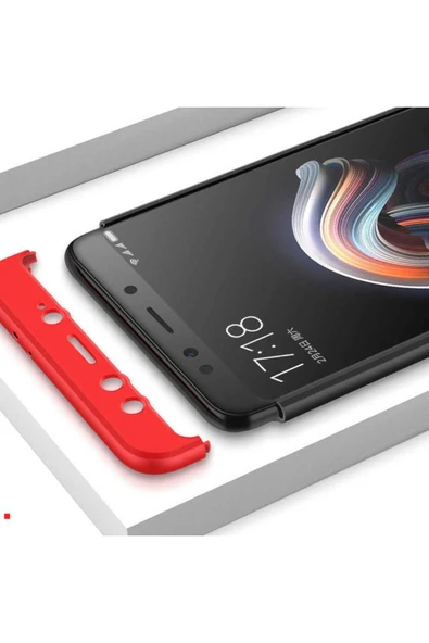 Xiaomi Mi 8 Kılıf 360 Tam Koruma Ön Ve Arka Sert Mika Kapak Orjinal Ays Gkk Kapak - Resim 3