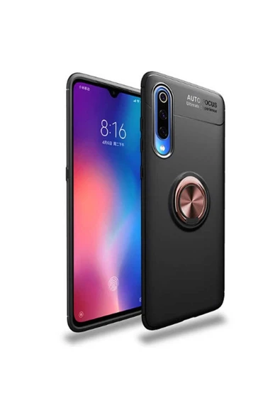 Xiaomi Mi 9 Kılıf Kamera Çıkıntılı Renkli Yüzüklü Standlı Mıknatıslı Kapak (ravel) ürün görseli