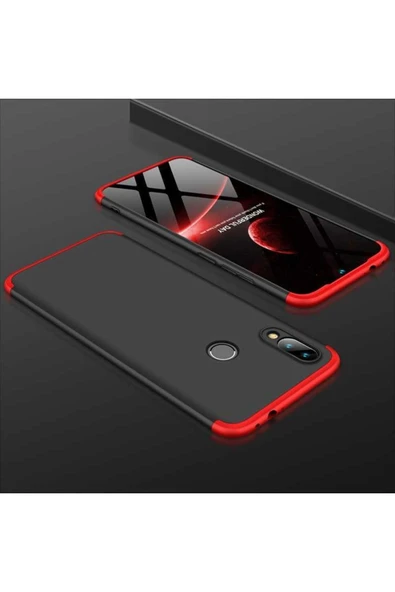Huawei P Smart 2019 Kılıf 360 Tam Koruma Ön Ve Arka Sert Mika Kapak Orjinal Ays Gkk Kapak
