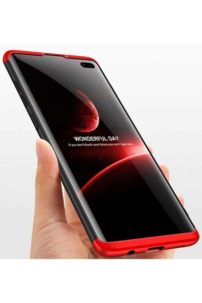 Samsung Galaxy S10 Kılıf 360 Tam Koruma Ön Ve Arka Sert Mika Kapak Orjinal Ays Gkk Kapak - 4