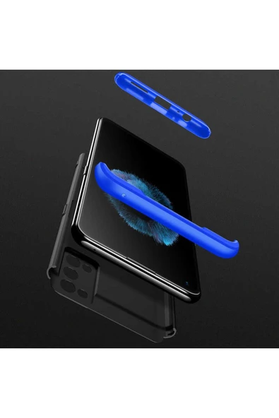 Realme 7 Pro Kılıf 360 Tam Koruma Ön Ve Arka Sert Mika Kapak Orjinal Ays Gkk Kapak - Resim 4