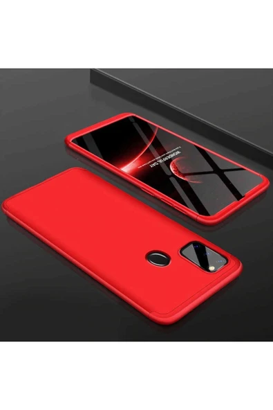 Samsung Galaxy M30s Kılıf 360 Tam Koruma Ön Ve Arka Sert Mika Kapak Orjinal Ays Gkk Kapak