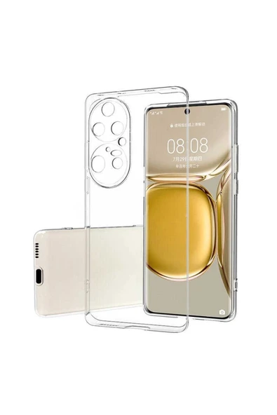 Huawei P50 Pro Şeffaf Kılıf Yumuşak Ince Tasarımlı Kapak (süper) ürün görseli