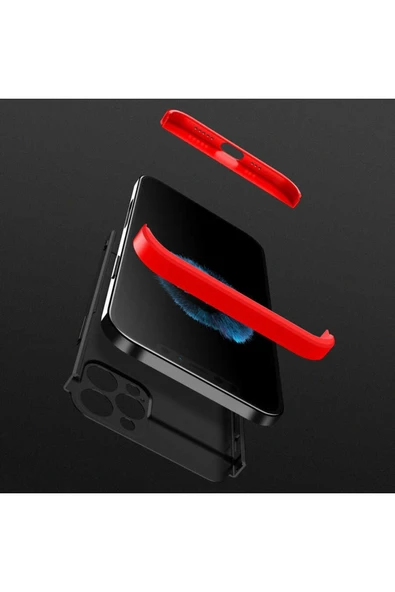 Iphone 12 Pro Kılıf 360 Tam Koruma Ön Ve Arka Sert Mika Kapak Ays Gkk Kapak - 4