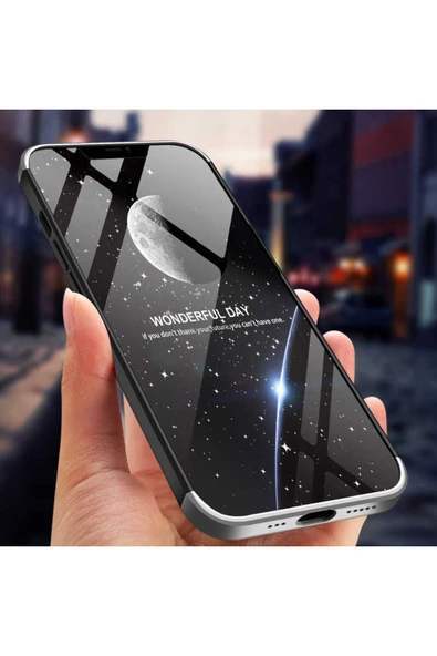 Iphone 13 Mini Kılıf 360 Tam Koruma Ön Ve Arka Sert Mika Kapak Ays Gkk Kapak - 5