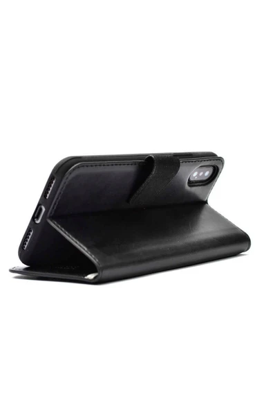 Xiaomi Poco C40 Kılıf Pu Deri Kapaklı Standlı Kartlıklı Bölmeli Deluxe Cüzdan - 5