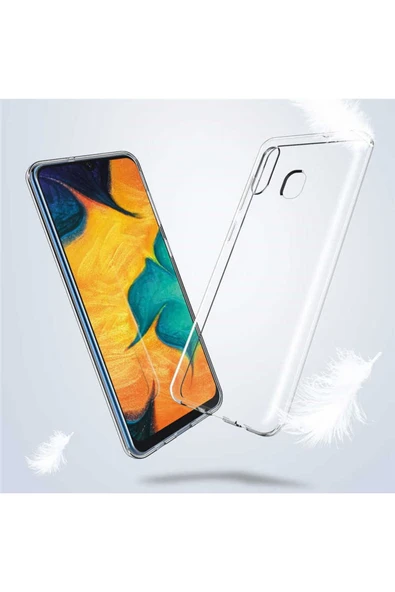 Samsung Galaxy A20 Şeffaf Kılıf Yumuşak Ince Tasarımlı Kapak (süper) - 3