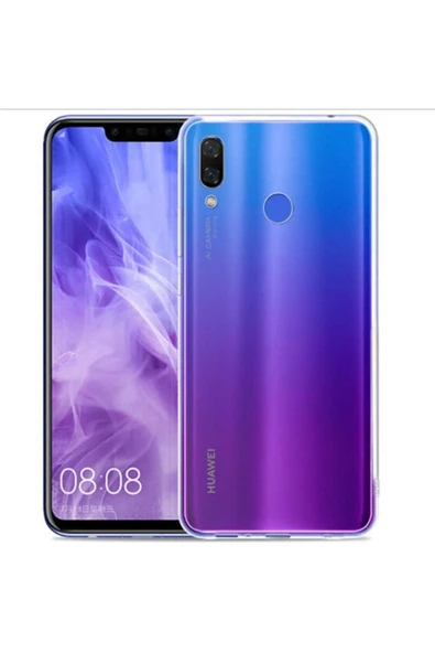 Huawei P Smart 2019 Şeffaf Kılıf Yumuşak Ince Tasarımlı Kapak (süper)