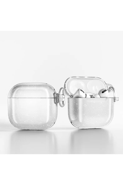Apple Airpods 4 Kılıf Allstar Parlayan Simli Saydam Renkli (Airbag 32) - 4