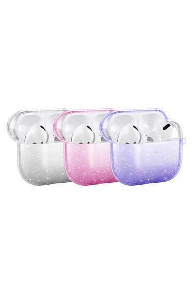Apple Airpods 3. Nesil Uyumlu Kılıf Allstar Parlayan Simli Saydam Renkli (Airbag 32) - 3