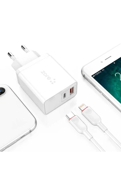 XMac Serisi ZR-X2 PD To Lightning 2 in 1 Şarj Seti - 4