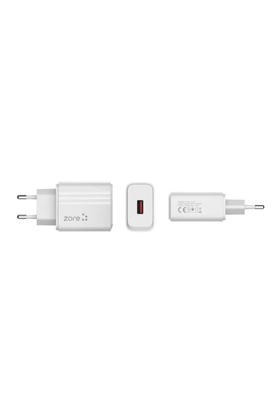 Beyaz Play Serisi PL1 Type-C 2in1 Seyahat Şarj Aleti 12W-Zore - 3