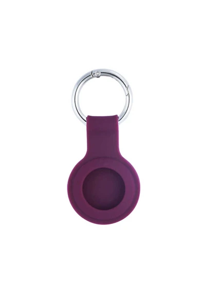 Airtag 01 Silikon Anahtarlık - Koyu Mor - 2