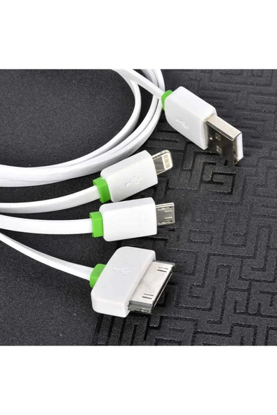 High Speed 3 in 1 Lightning Micro Type-C Usb Kablo