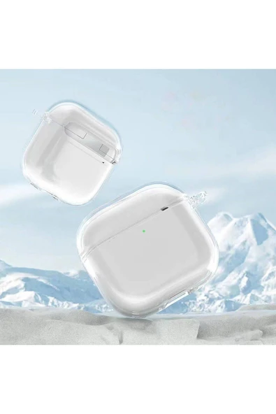 Apple Airpods 4 Kılıf Şeffaf Kristal Silikon Kılıf (Airbag 14) - 4