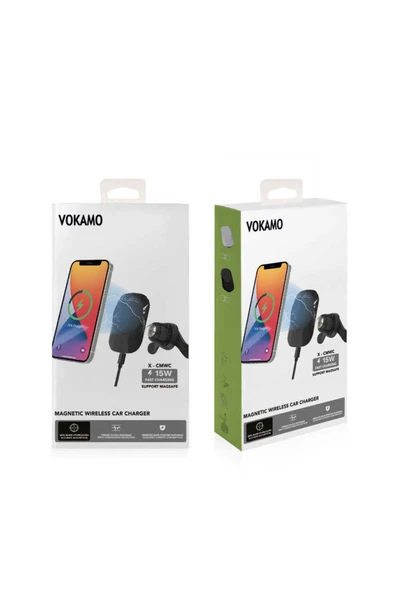 Vokamo WRL-01 Mıknatıslı Kablosuz Şarj Araç Telefon Tutucu - 3