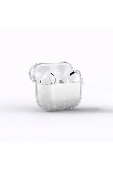 Apple Airpods 3. Nesil Uyumlu Kılıf Allstar Parlayan Simli Saydam Renkli (Airbag 32) - 2