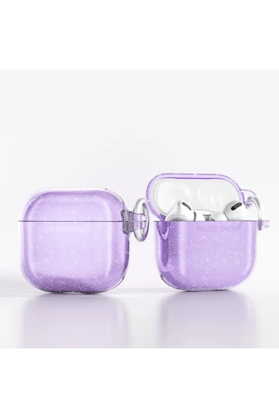 Apple Airpods 4 Kılıf Allstar Parlayan Simli Saydam Renkli (Airbag 32) - 5