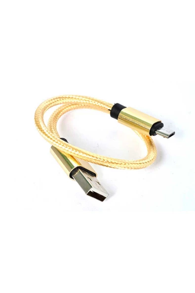 Gold 30 Cm Halat Micro Usb Kablo-Zore