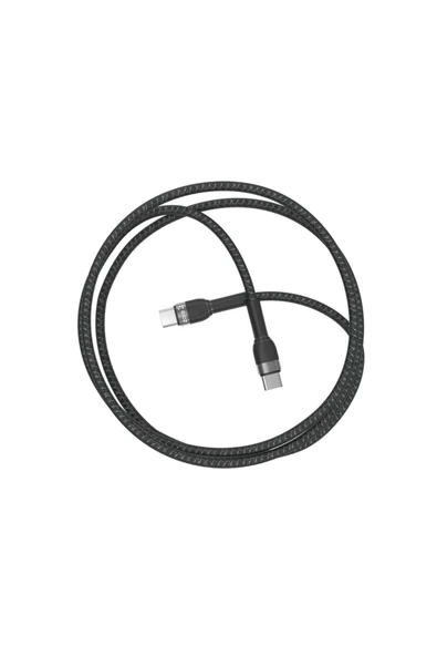 Siyah Shira Serisi Type-c To Type-c Pd Kablo 2 Metre-heptekiletişim - 3