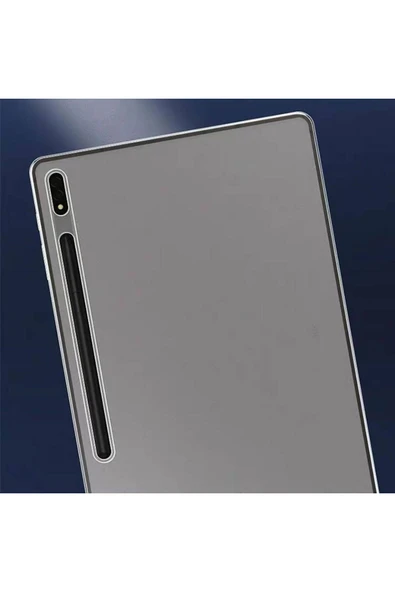 Samsung Galaxy Tab S9 Ultra SM-X910 Şeffaf Silikon Kılıf Ultra İnce Yapılı Tam Korumalı Tasarım - 4