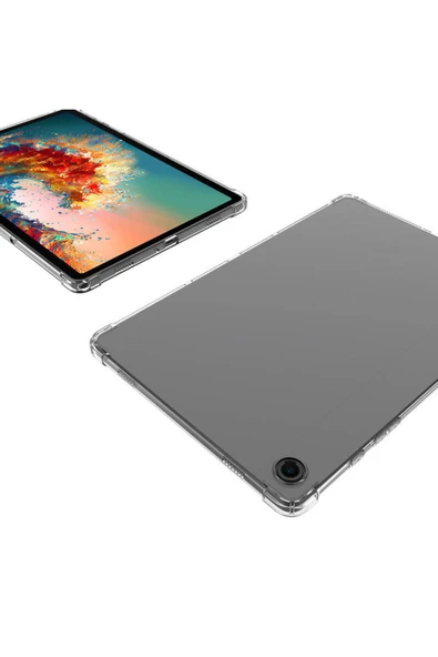 Samsung Galaxy Tab A9 Kılıf Heptekiletişim Tablet Nitro Anti Shock Silikon Kapak-renksiz - 4