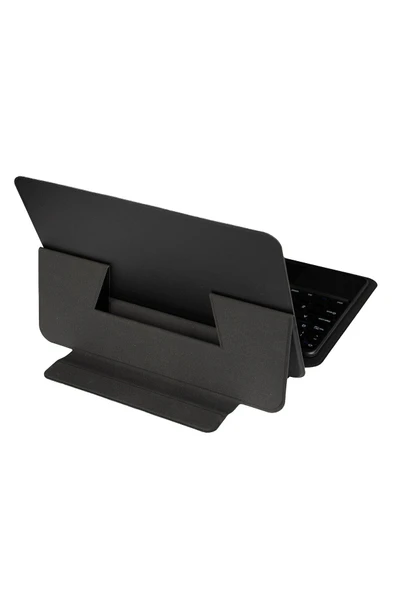 Samsung Galaxy Tab A7 Lite T220 T225 T227 Border Bluetooh Bağlantılı Standlı Klavyeli Tablet Kılıfı - 4