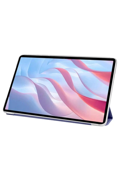 Huawei Honor X9 11.5' Kılıf Arkası Silikon Pu Deri 360 Koruma (SC.) - Resim 4