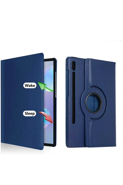 Galaxy Tab S7 Plus T970 Uyumlu Dönebilen Standlı Kılıf-pembe - 4