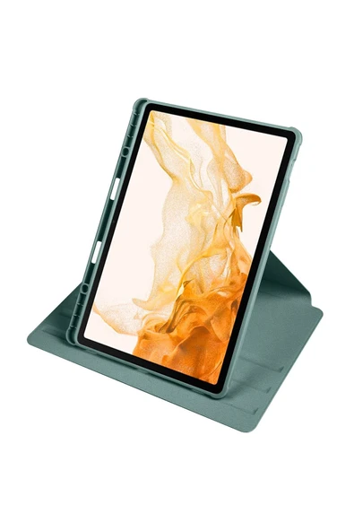 Samsung Galaxy Tab S7 Plus S8 Plus 12.4" X800 T970 T975 T977 Kılıf Kalemlikli Standlı (TER) - 3