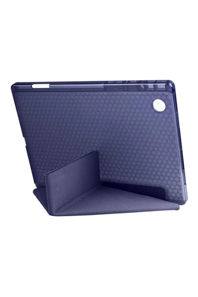 Samsung Galaxy Tab A8 10.5 Sm-x200 2021 Kılıf Kalem Bölmeli Standlı Kılıf (TR) Uyumlu - 5